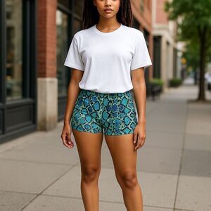 BCBGMaxAzria‎ Women's XS Snakeskin Print Hot Pants Shorts